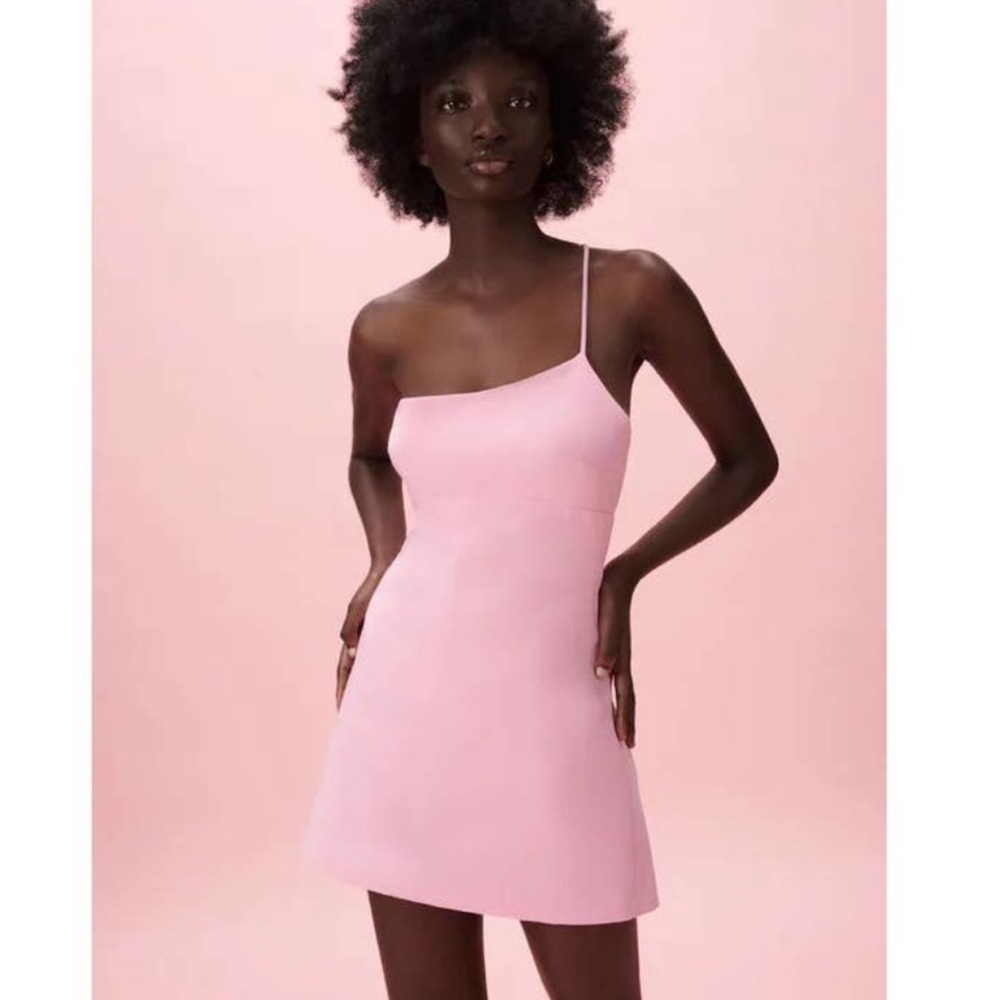ZARA PINK ASYMMETRIC DRESS
